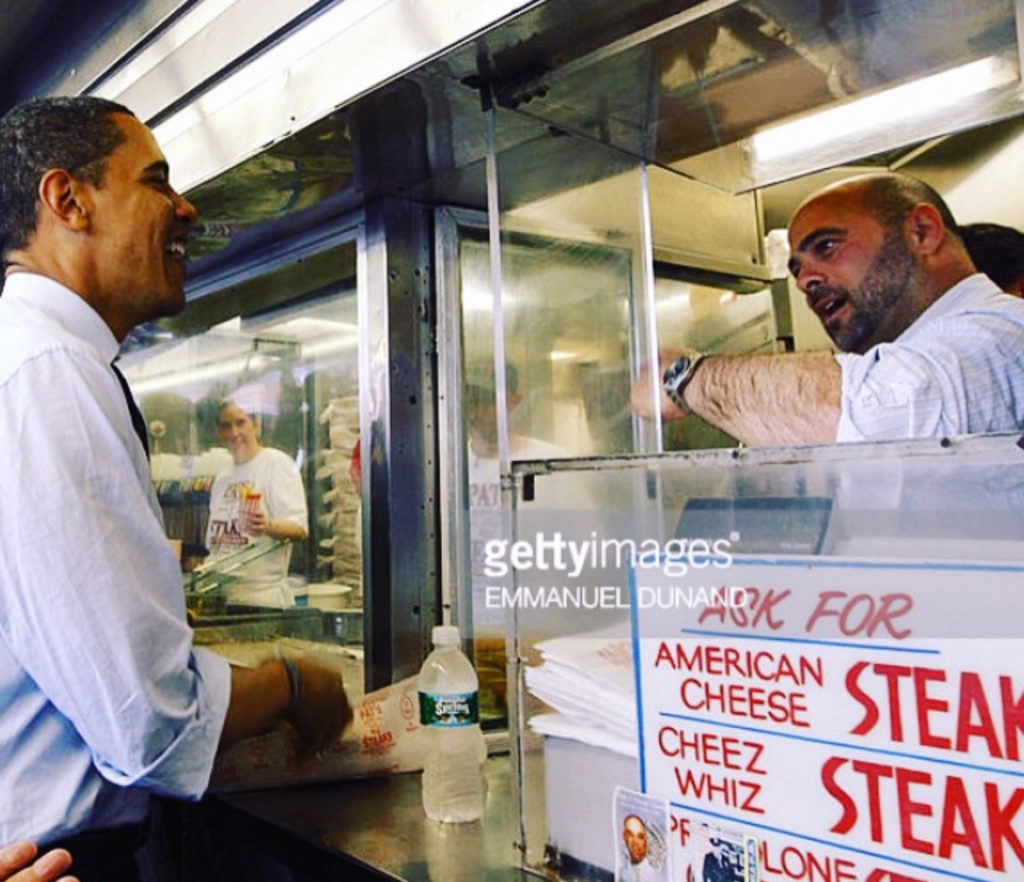 Frankie Olivieri and Barack Obama