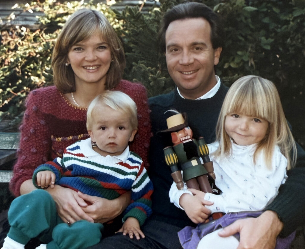 Mike Ingrasci as a child with Liza Raz Marissa Ingrasci Hoffman Podcast