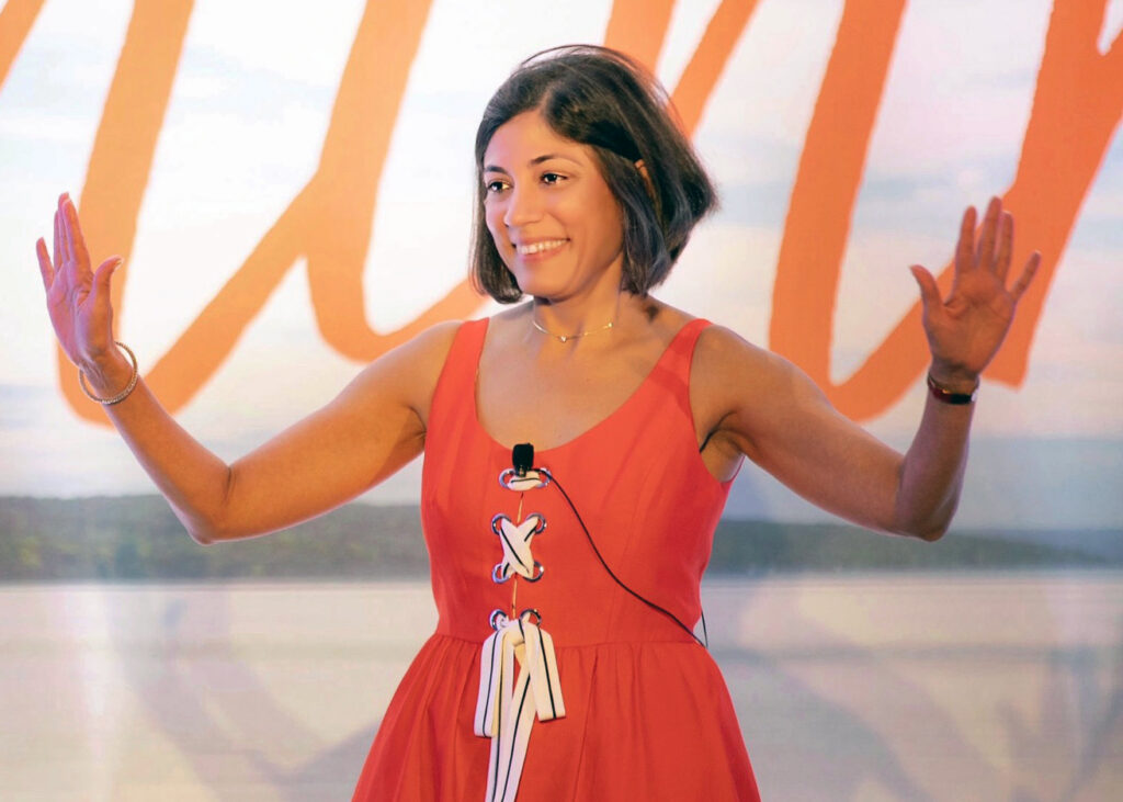 Suha Patel Hoffman Podcast speaking